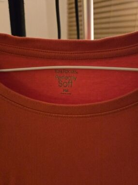Kim Rogers Women’s Orange Perfectly Soft Short Sleeve Tee